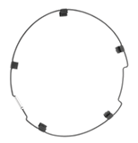 22.5" Front Swedish Style Wheel Trims